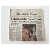 LA Times 9/15/01- Congress use of Force