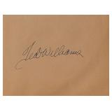 MLB Ted Williams signature slip