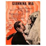 Jeanette MacDonald signed sheet music