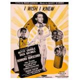 Betty Grable signed sheet music