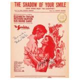 Elizabeth Taylor and Richard Burton signed...