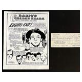 Arch Oboler Signed 1965 check