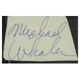 TV Composer Michael Whalen original signature