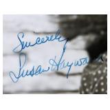 Susan Hayward signed portrait photo