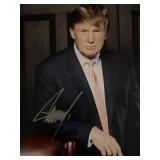 US President Donald Trump signed photo
