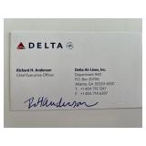 Delta Former CEO Richard H. Anderson signed...