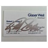 O.J. Lawyer Robert Shapiro signed business card
