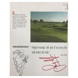 World Golf HOF Sandy Lyle signed magazine page