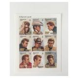 James Dean Stamp Set - Montserrat