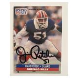 Buffalo Bills Jim Ritcher 1991 NFL #82 signed...