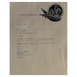 Champion Entertainment Robin Klein Signed Letter