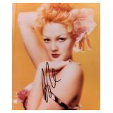 Drew Barrymore signed promo photo