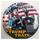 All Aboard The Trump Train pin