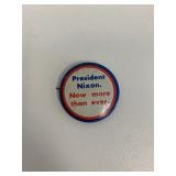President Nixon now more than ever pin