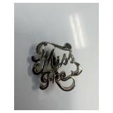 I Miss Ike brooch pin