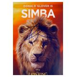 The Lion King Donald Glover facsimile signed...