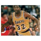 LA Lakers Magic Johnson facsimile signed photo