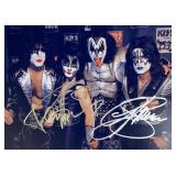 Kiss facsimile band signed photo