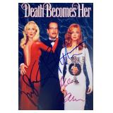 Death Becomes Her cast facsimile signed  photo