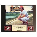 Pete Rose facsimile signed photo