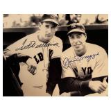 Joe DiMaggio and Ted Williams facsimile signed...