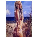Christina Aguilera facsimile signed photo
