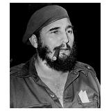 Fidel Castro reprint photo