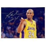 LA Lakers Kobe Bryant facsimile signed photo.
