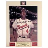Hank Aaron facsimile signed photo