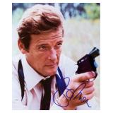 james Bond Roger Moore signed promo photo