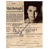 All my Children star Matt Borlenghi autographed...
