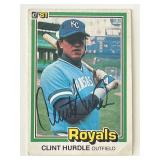 Kansas City Royals Clint Hurdle signed 1981...