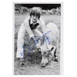 John Lennon signed insert photo