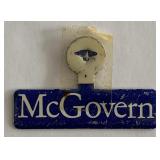 George McGovern lapel tab