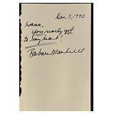 Country Singer Barbara Mandrell signed letter