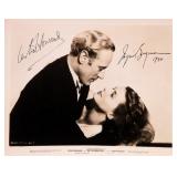 Leslie Howard and Ingrid Bergman signed promo...