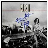 Rush signed Permanent Waves album