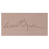 Mrs Miniver Walter Pidgeon signature slip