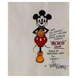 Mickey Mouses Cousin sketch signed by Ward Kimball