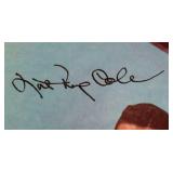 Nat King Cole signed Nat King Cole Sings/George...