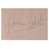 Family Affair Sebastian Cabot signature slip