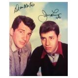 Dean Martin Jerry Lewis signed portrait photo