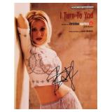 Christina Aguilera signed sheet music