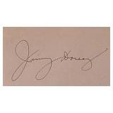 Big Band Leader Jimmy Dorsey signature slip