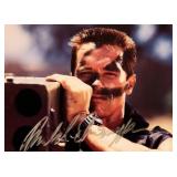 Commando Arnold Schwarzenegger signed movie photo