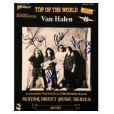 Van Halen signed sheet music
