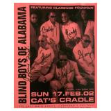 Blind Boys of Alabama signed concert flyer
