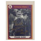 Arizona State Head Coach Frank Kush signed photo