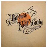 Neil Young signed Harvest album