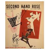 Funny Girl signed sheet music